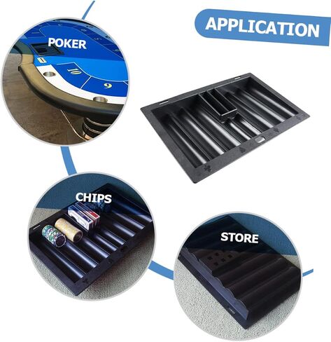 SUPVOX Table Chip Tray Family Games Trays Small Serving Tray Poker Chip Holder Poker Table Chips Holder in Saudi Arabia