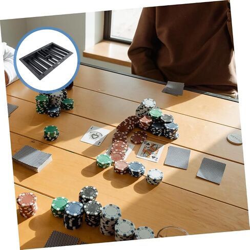 SUPVOX Table Chip Tray Family Games Trays Small Serving Tray Poker Chip Holder Poker Table Chips Holder in Saudi Arabia