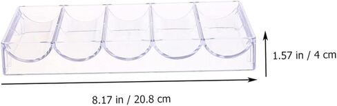 DECHOUS Lightweight Poker Chip Organizer Poker Rack Containers Chip Box Storage Plate in Kuwait