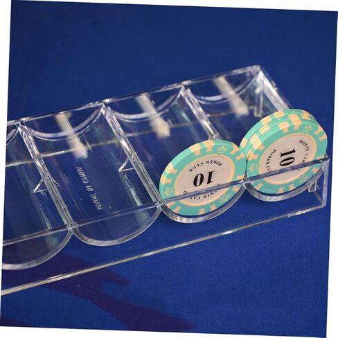 DECHOUS Lightweight Poker Chip Organizer Poker Rack Containers Chip Box Storage Plate in Kuwait