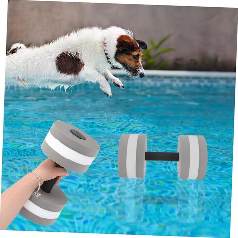 2Pcs Portable EVA Water Dumbbells for Pool Fitness Interactive Resistance Training Lightweight Water Weights for Swimming and Aquatic Exercise in Saudi Arabia
