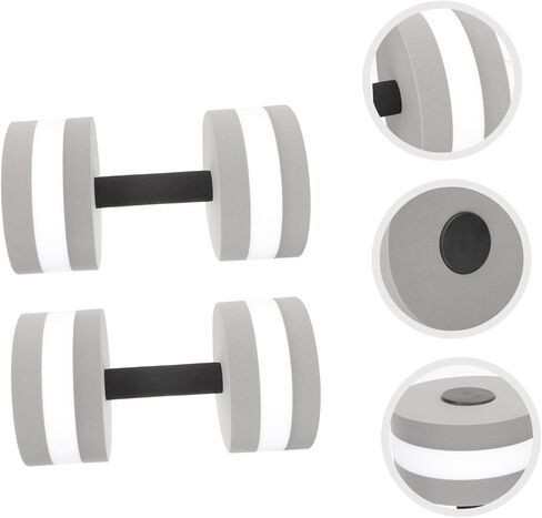 2Pcs Portable EVA Water Dumbbells for Pool Fitness Interactive Resistance Training Lightweight Water Weights for Swimming and Aquatic Exercise in Saudi Arabia