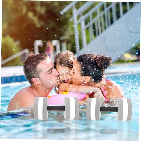 2Pcs Portable EVA Water Dumbbells for Pool Fitness Interactive Resistance Training Lightweight Water Weights for Swimming and Aquatic Exercise in Saudi Arabia