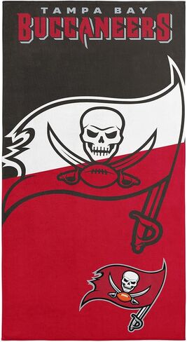 Northwest NFL Tampa Bay Buccaneers Microfiber Beach Towel, 30 x 60 Inches – Quick Dry, Sand Resistant, Lightweight, Highly Absorbent, Incisor Design in Saudi Arabia