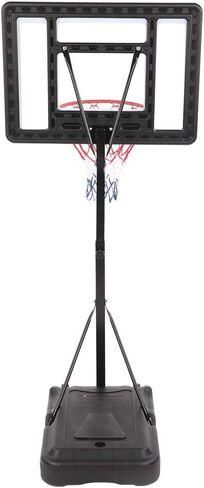 Basketball Hoop Backboard Stand System Portable Removeable Basketball Hoop & Goals Outdoor/Indoor Poolside Hoop Adjustable Height 1.15m-1.35m Basketball Set, Clear Backboard Black Stand in Saudi Arabia