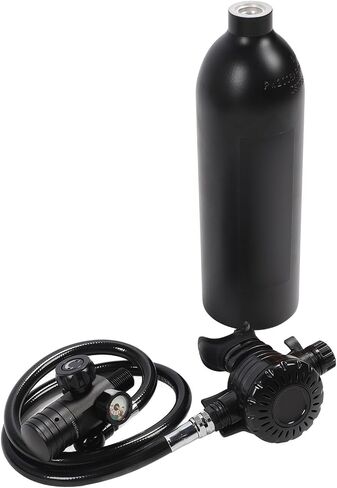 Yoidesu Scuba Diving Tank, 1L Mini Scuba Tank with Backpack, Portable Mini Scuba Tanks with Breathing Device Regulators for 15-20 Minute Diving in Saudi Arabia