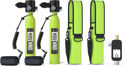 Mini Scuba Tank 0.5L Diving Tank with DOT Certification Recyclable Lung Tank Support 5-10 Minutes Backup Diving Air Tank Suit Pony Bottle for Underwater Exploration Rescue/Entertainment in Saudi Arabia