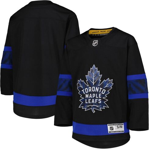 Outerstuff Toronto Maple Leafs Black Infants Toddler Alternate Premier Blank Jersey in Saudi Arabia