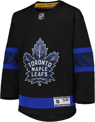 Outerstuff Toronto Maple Leafs Black Infants Toddler Alternate Premier Blank Jersey in Saudi Arabia
