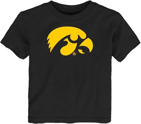 تي شيرت Iowa Hawkeyes مرخص رسميًا بشعار للأطفال/الرضع - أسود in Saudi Arabia
