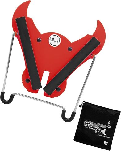 Space Saving Saxophone Display Stand With Reinforced Frame Resting Rack ABS And Metal Texture For Home And Stage Use Easy Assembly Saxophone Holder in Saudi Arabia