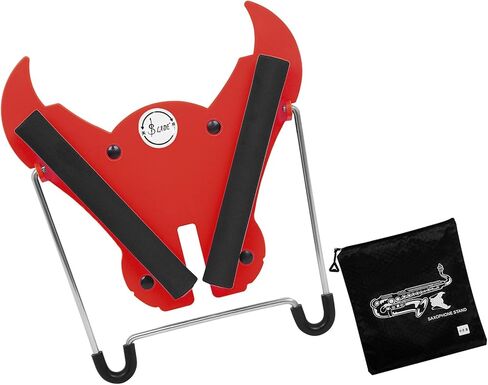 Space Saving Saxophone Display Stand With Reinforced Frame Resting Rack ABS And Metal Texture For Home And Stage Use Easy Assembly Saxophone Holder in Saudi Arabia