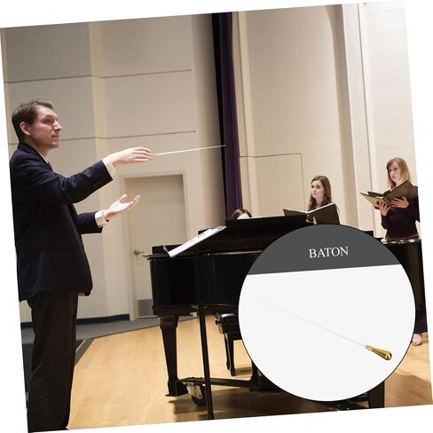 DECHOUS Music Orchestra Conductor Wand Music Conductor Orchestra Conductor Stick Conductor Orchestra Stick The Conductor Music Director Conductor Music Stick Musical White Resin in Saudi Arabia