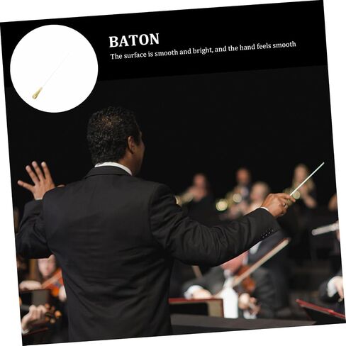 DECHOUS Music Orchestra Conductor Wand Music Conductor Orchestra Conductor Stick Conductor Orchestra Stick The Conductor Music Director Conductor Music Stick Musical White Resin in Saudi Arabia