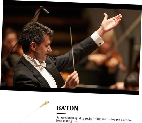 DECHOUS Music Orchestra Conductor Wand Music Conductor Orchestra Conductor Stick Conductor Orchestra Stick The Conductor Music Director Conductor Music Stick Musical White Resin in Saudi Arabia