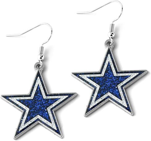 NFL Dallas Cowboys Glitter Dazzle Earrings in Saudi Arabia