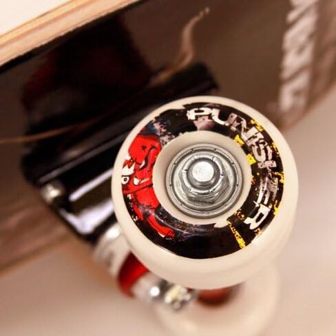 Punisher Boys Skateboard Complete with 31.5" x 7.75" Double Kick Concave Deck Canadian Maple ABEC-7 Bearings in Saudi Arabia