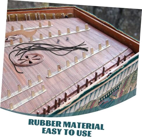 Vaguelly 6pcs Reinforced Rubber Tubes for Dulcimer Thick Heavy Duty Yangqin Accessories Optimized Sound Performance Durability Easy to Adjust for Enhanced Playability Protect Your in Saudi Arabia