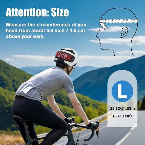 Bike Helmet - with LED Turn Signals (Smart App Programming) - Adult, Youth, City, Commuter, and E-Bike Helmet (58-61 cm) in Saudi Arabia