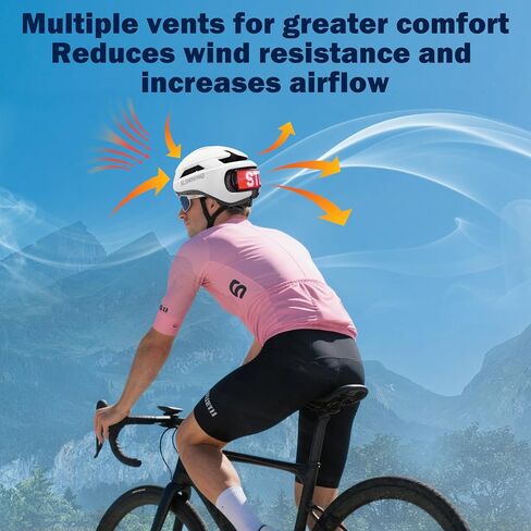 Bike Helmet - with LED Turn Signals (Smart App Programming) - Adult, Youth, City, Commuter, and E-Bike Helmet (58-61 cm) in Saudi Arabia