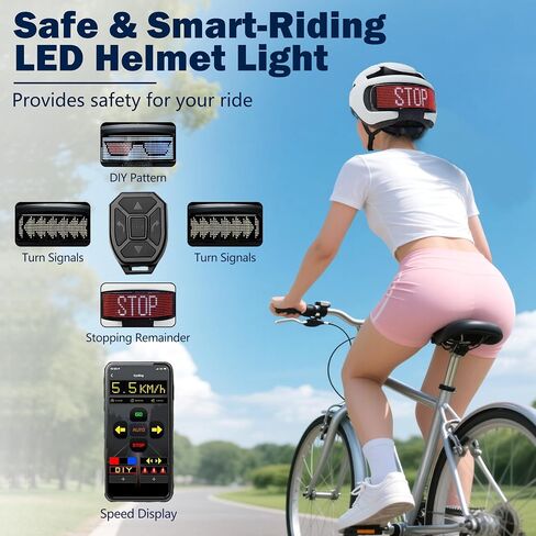 Bike Helmet - with LED Turn Signals (Smart App Programming) - Adult, Youth, City, Commuter, and E-Bike Helmet (58-61 cm) in Saudi Arabia