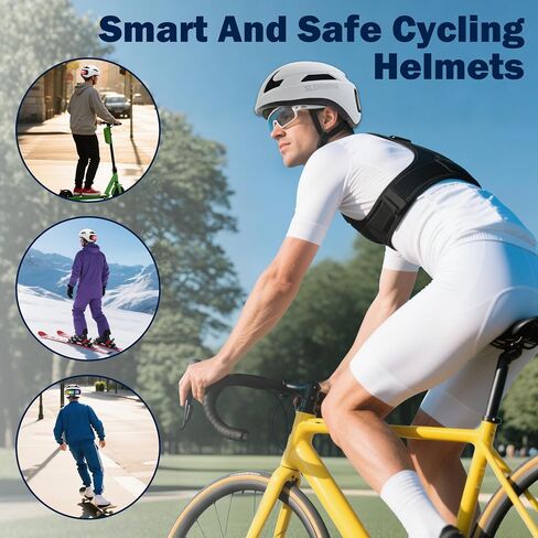 Bike Helmet - with LED Turn Signals (Smart App Programming) - Adult, Youth, City, Commuter, and E-Bike Helmet (58-61 cm) in Saudi Arabia