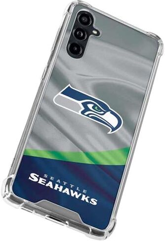 حافظة هاتف Skinit الشفافة متوافقة مع هاتف Galaxy A54 5G - تصميم مرخص رسميًا من NFL Seattle Seahawks in Saudi Arabia