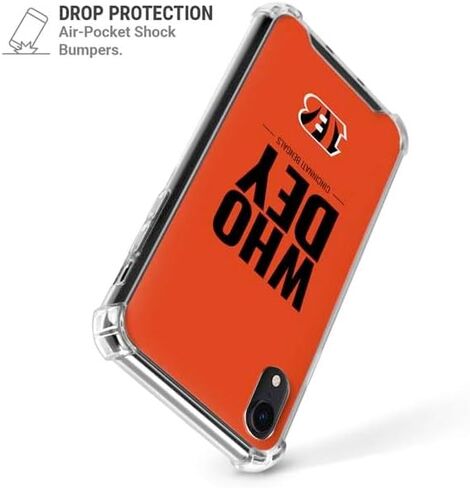 Skinit Clear Phone Case Compatible with iPhone XR - Officially Licensed NFL Cincinnati Bengals Team Motto Design in Saudi Arabia