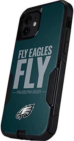 Skinit Decal Phone Skin Compatible with OtterBox Commuter Case for iPhone 12 - Officially Licensed NFL Philadelphia Eagles Team Motto Design in Saudi Arabia