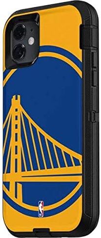 ملصق Skinit متوافق مع حافظة OtterBox Defender iPhone 11 - تصميم شعار كبير مرخص رسميًا من NBA Golden State Warriors in Saudi Arabia