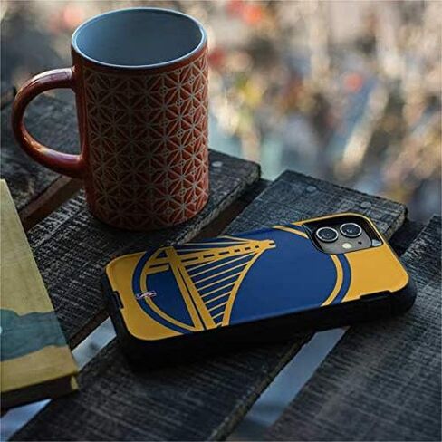 ملصق Skinit متوافق مع حافظة OtterBox Defender iPhone 11 - تصميم شعار كبير مرخص رسميًا من NBA Golden State Warriors in Saudi Arabia
