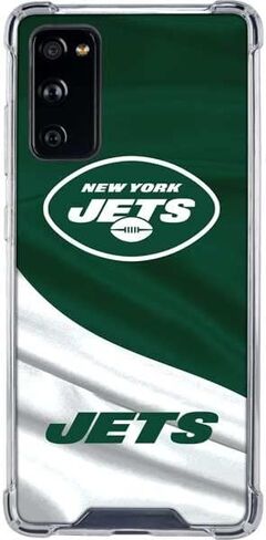 Skinit Clear Phone Case Compatible with Galaxy S20 FE - Officially Licensed NFL New York Jets Design in Saudi Arabia