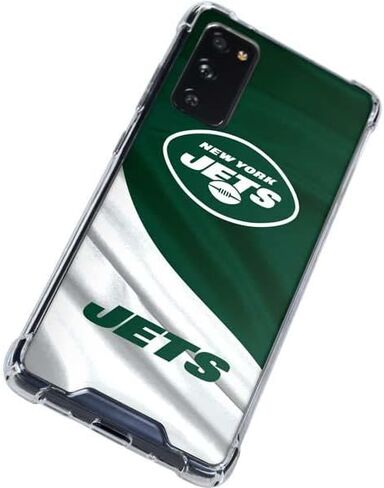 Skinit Clear Phone Case Compatible with Galaxy S20 FE - Officially Licensed NFL New York Jets Design in Saudi Arabia
