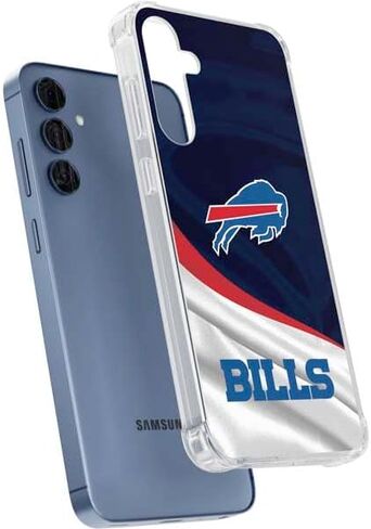 Skinit Clear Phone Case Compatible with Galaxy A35 5G - Officially Licensed NFL Buffalo Bills Design in Saudi Arabia