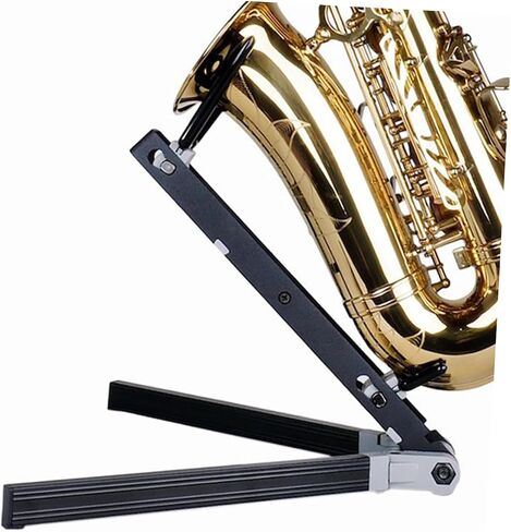 Foldable Portable Alto Saxophone Stand Metal Bracket with Soft Non-slip Contact Points Stable Holder for Home and Music Classroom Use in Saudi Arabia