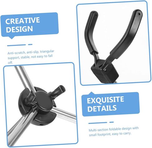 Foldable Alto Saxophone Stand Portable Wind Instrument Bracket with Anti-slip Rubber Base Triangular Support Stable Tripod Holder for Alto Tenor Saxophone in Saudi Arabia