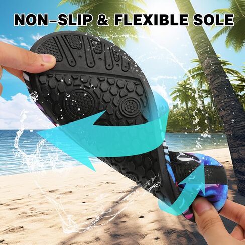 Barefoot Water Shoes for Women Men Non-Slip Yoga Socks Travel Slippers for Indoor Outdoor Beach Surf Sport in Saudi Arabia