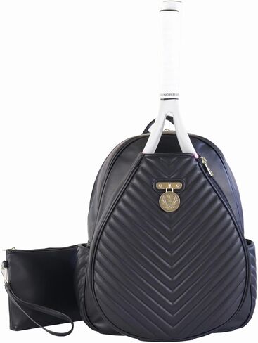 Court Couture Monaco Chevron Onyx Tennis/Pickleball Backpack in Saudi Arabia
