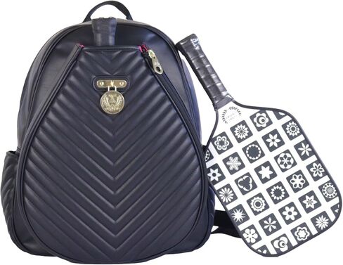 Court Couture Monaco Chevron Onyx Tennis/Pickleball Backpack in Saudi Arabia