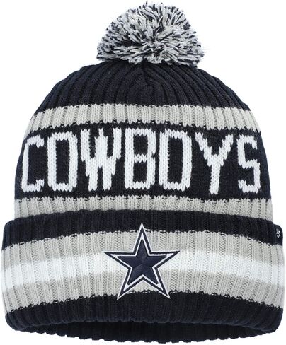 قبعة NFL Dallas Cowboys للرجال 47 Brand Bering 47 Cuff Knit D Logo Hat، Navy، OSFA in Saudi Arabia