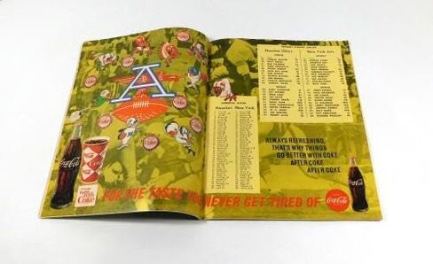1966 نيويورك جيتس في برنامج هيوستن أويلرز لكرة القدم AFL 10-16-66 - برامج NFL in Saudi Arabia