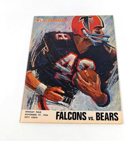 1966 أتلانتا فالكونز في برنامج شيكاغو بيرز لكرة القدم NFL 11-27-66 - برامج NFL in Saudi Arabia