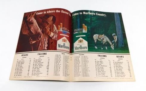1966 أتلانتا فالكونز في برنامج شيكاغو بيرز لكرة القدم NFL 11-27-66 - برامج NFL in Saudi Arabia