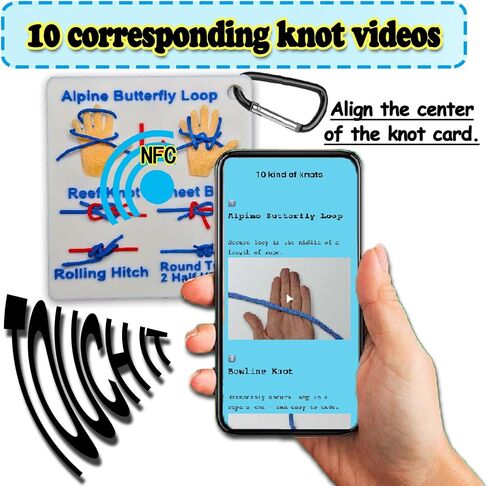 NFC المراكب الشراعية عقدة ثلاثية الأبعاد مجموعة ربط عقدة بحرية للقوارب والبحارة، مجموعة تدريب عقد الإبحار، مجموعة تدريب ربط العقد، مجموعة ربط الحبل، اكتب اسمك. in Saudi Arabia
