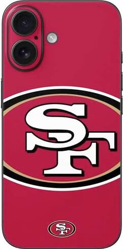 Skinit Decal Phone Skin Compatible with iPhone 17 - Officially Licensed NFL San Francisco 49ers Design in Saudi Arabia