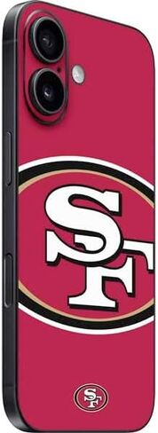 Skinit Decal Phone Skin Compatible with iPhone 17 - Officially Licensed NFL San Francisco 49ers Design in Saudi Arabia