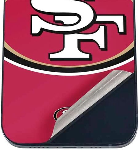 Skinit Decal Phone Skin Compatible with iPhone 17 - Officially Licensed NFL San Francisco 49ers Design in Saudi Arabia