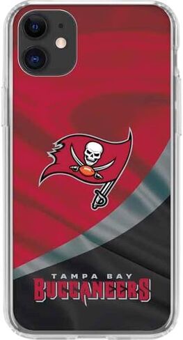 Skinit Clear Phone Case Compatible with iPhone 11 - Officially Licensed NFL Tampa Bay Buccaneers Design in Saudi Arabia