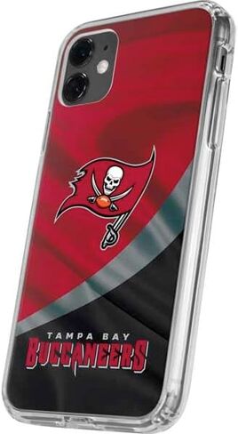 Skinit Clear Phone Case Compatible with iPhone 11 - Officially Licensed NFL Tampa Bay Buccaneers Design in Saudi Arabia