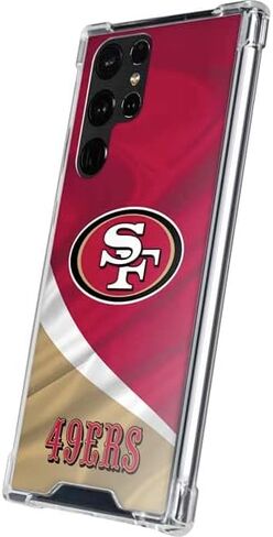 Skinit Clear Phone Case Compatible with Galaxy S23 Ultra - Officially Licensed NFL San Francisco 49ers Design in Saudi Arabia